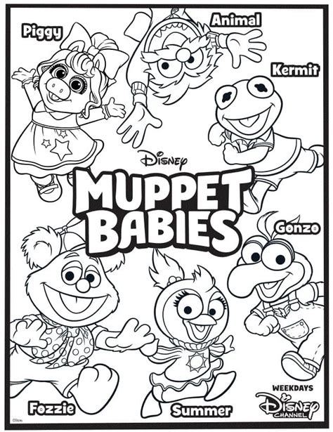 Personajes Muppet Babies Dibujos Para Colorear Kulturaupice