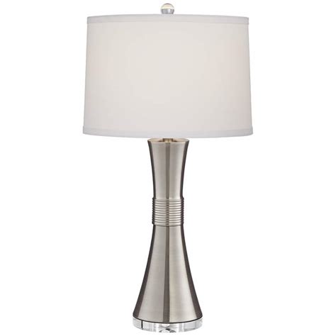 Shop lighting with confidence & price match guarantee. Hudson Brushed Nickel Metal Table Lamp - #66E06 | Lamps Plus