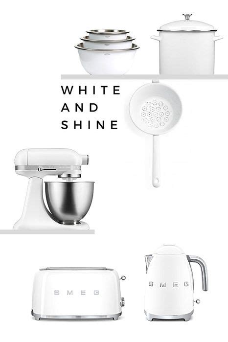 With this electrical kitchen appliances list, no matter what sort of cooking or baking you do, you will have all the cool kitchen appliances you need. Pure | Simple | White kitchen accessories and appliances