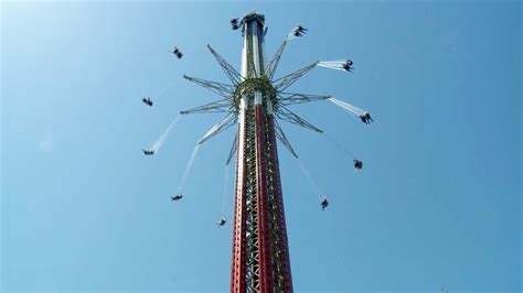 sky screamer worlds tallest swing ride six flags new england pov and off pretparken