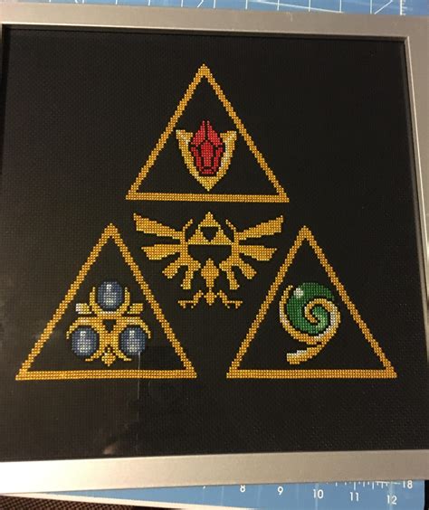 Finished And Framed A Zelda Cross Stitch Project Rzelda