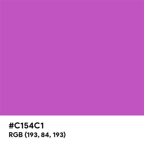 Deep Fuchsia Color Hex Code Is C154c1