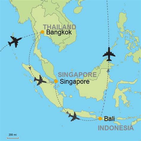 Map Of Thailand Singapore Maps Of The World