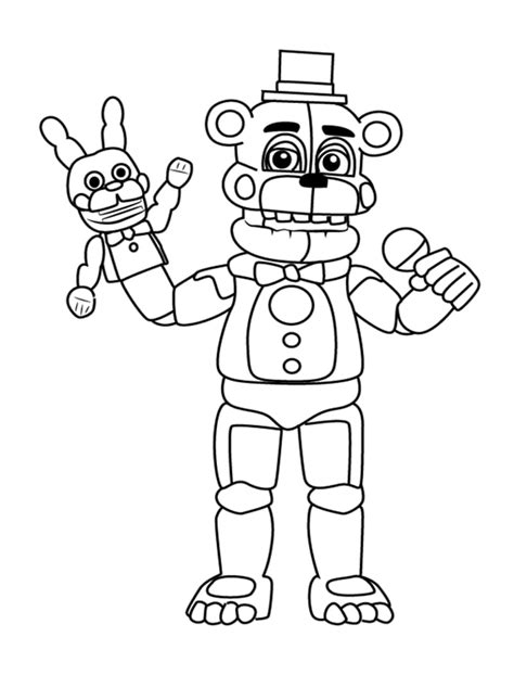 Top 20 Printable Five Nights At Freddy S Coloring Pages Online