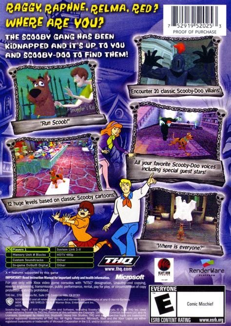 Scooby Doo Night Of 100 Frights Images Launchbox Games Database