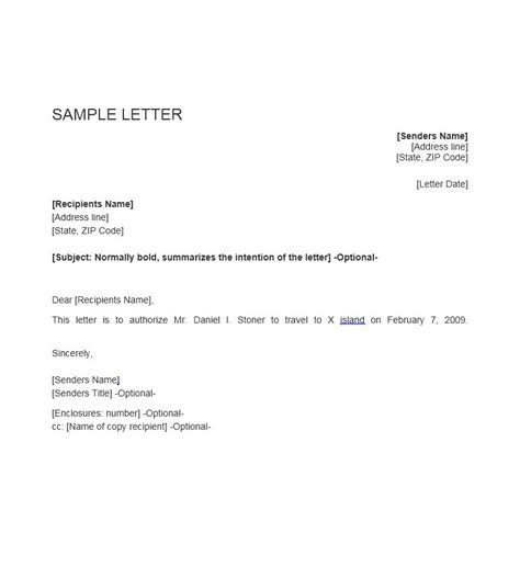 authorization letter samples templates