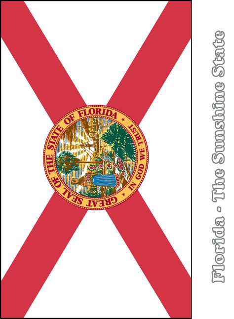 Printable Flag Of Florida Printable Blank World