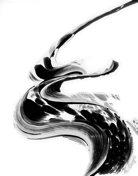 You can also get really creative and make your own hanging sculpture or mobile wind chime by combining them with your own beach finds: Black and White Painting BW Abstract Art Artwork High ...