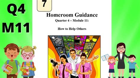 Homeroom Guidance Grade 7 Quarter 4 Module 11 How To Help Others Youtube