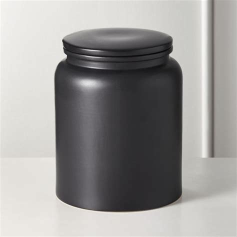 Prep Black Extra Large Canister + Reviews | CB2 | Tea and coffee
