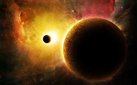 Light Sun Outer Space Stars Planets Wallpaper 2560x1600 203282