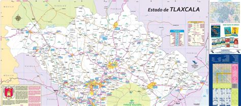 Satellite image of tlaxcala, mexico and near destinations. Mapa del Estado de Tlaxcala - Mapas Independencia