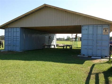 Storage containers are among the hottest trends in homes today. Garage+Made+From+Shipping+Containers Cargo container barn ...