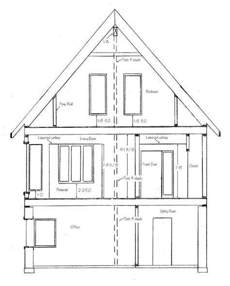 This is a stage in itself; How to Draw House Cross Sections