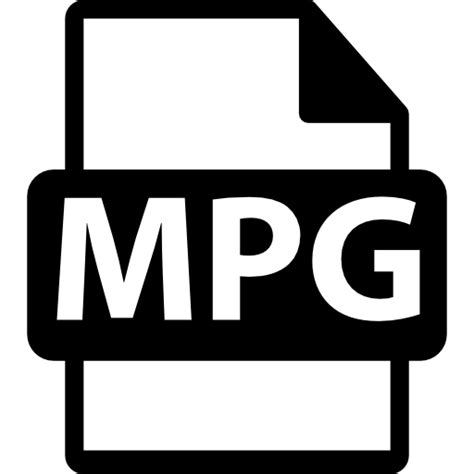Símbolo Formato De Archivo Mpg Icono Gratis