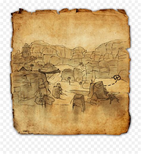 Alikr Treasure Map Iii Treasure Map Png Clear Elder Scrolls Icon