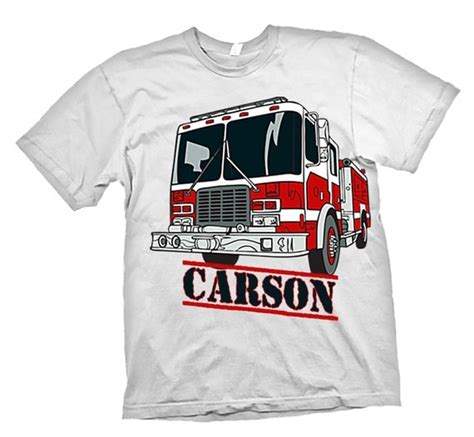 Personalized Boys Fire Truck Fireman T Shirt Name By Iselltshirts