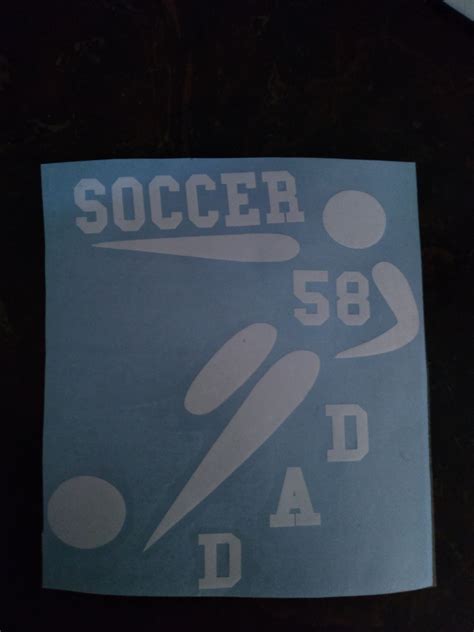 Soccer Dad Decal T For Dad Stickers For Dad With Player Etsy