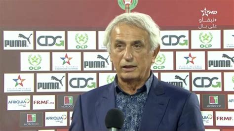 Vahid Halilhodzic Après La Victoire Du Maroc Sur Le Sénégal Il Y