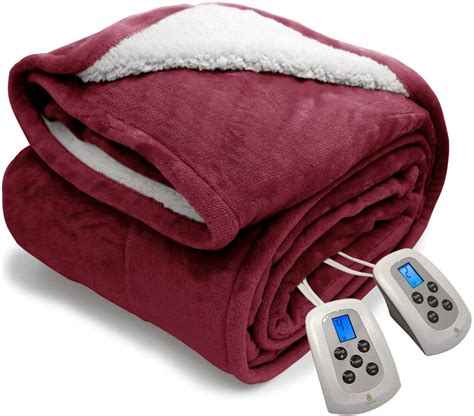 Lot Detail - MARQUESS Queen Electric Heated Blanket Sherpa and 