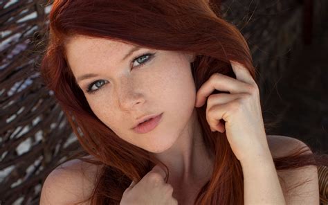 5616x3744 Blue Eyes Freckles Girl Woman Face Redhead Mia Sollis
