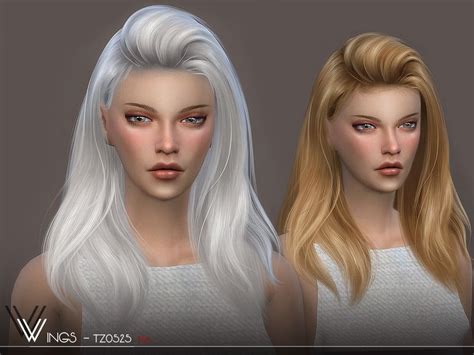 Wingssims Wings Tz0607 Sims Hair Sims 4 Curly Hair Sims 4