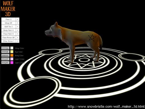 Wolf Maker 3d Interface By Snowbristle On Deviantart