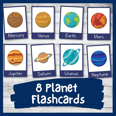 Printable Planet Flashcards With Facts Solar System Fact Cards