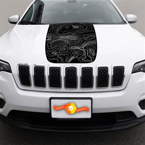 2014 2018 Jeep Cherokee Latitude Vinyl Hood Decal Sticker Graphic Stripe