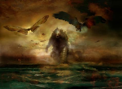 Wallpaper Godzilla King Of The Monsters Kaiju Creature Rodan
