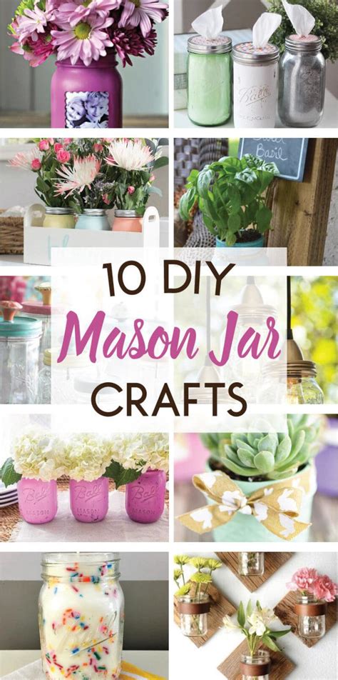DIY Mason Jar Crafts For Sprucing Up Your Home On Love The Day