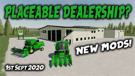 New Mods Placeable Dealership Farming Simulator 19 Ps4 Fs19