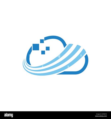 Cloud Tech Logo Stock Vector Images Alamy