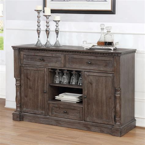 Its ample storage space can be used for flatware, dishes or even table linens. Crown Mark Furniture Regent 2270-SERVER Transitional ...