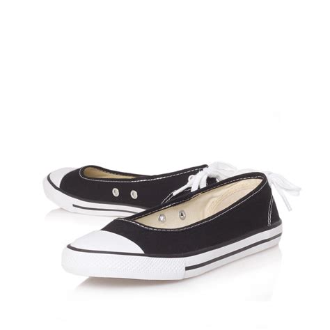 Ct Ballerina Black Shoe By Converse Women Shoes Vans Classic Slip