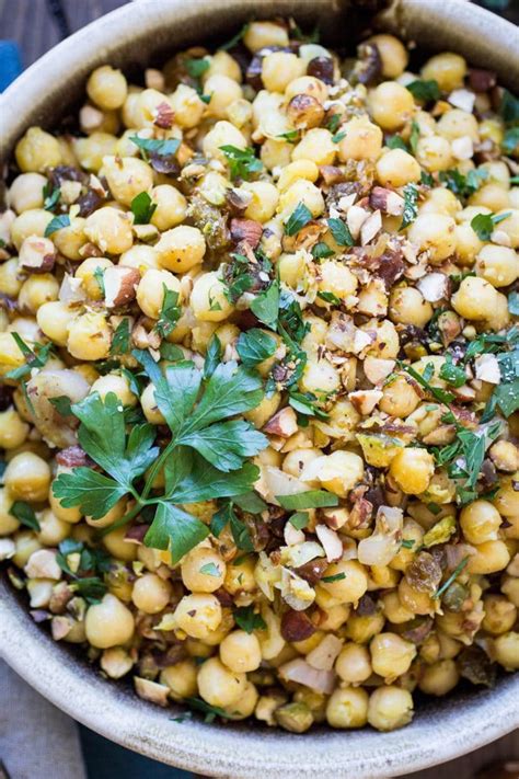 Warm Moroccan Chickpea Salad Recipe The Wanderlust Kitchen