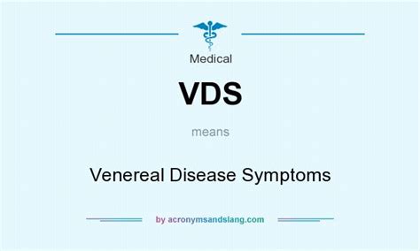 Vds Venereal Disease Symptoms In Medical By