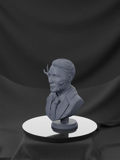 Hannibal Lecter Fanart Bust 3D Model 3D Printable CGTrader