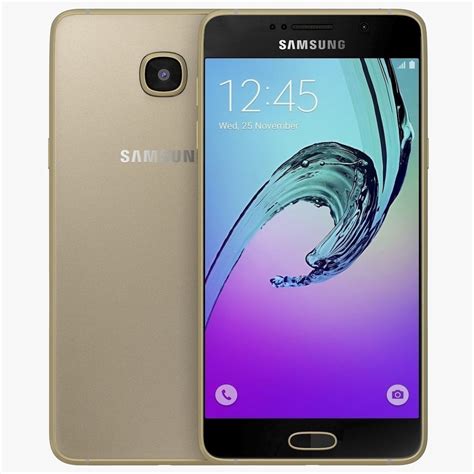 Samsung Galaxy A5 2016 Gold 3d Cgtrader