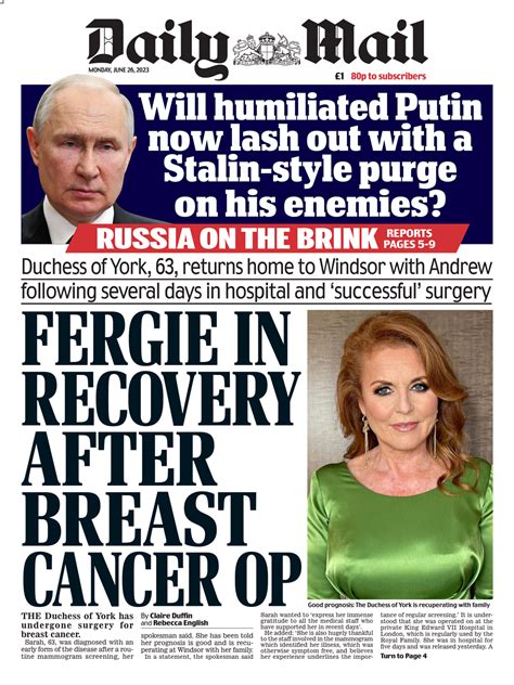 Daily Mail Front Page 28th Of June 2023 Tomorrows Papers Today