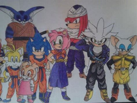 Sonic x ~dragon ball z~. Sonic DBZ Characters set 1 by android17lover on DeviantArt