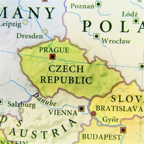 Prague Location And Travel Distance Within Czech Republic And Europe View