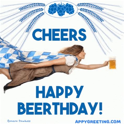 Funny Birthday Card Birthday Beer Gif Funny Birthday Card Birthday Beer Birthday Drinks