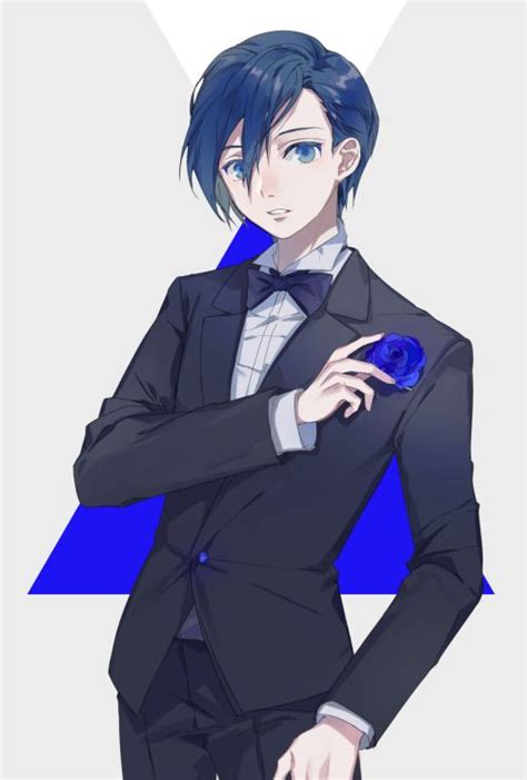 Follow Me For More Blue Hair Anime Boy Anime Boy