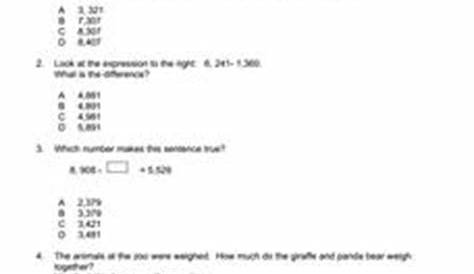4.NBT.5 Question Task 3rd - 5th Grade Worksheet | Lesson Planet