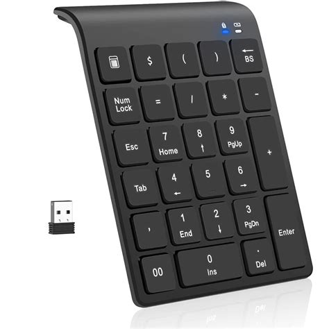 Number Pad27 Keys Portable Usb Wireless Numeric Keypad Mini 24g