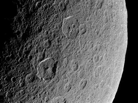 Apod 2006 May 30 Ancient Craters On Saturns Rhea Saturn Ancient