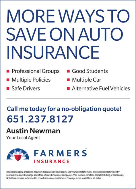 Some insurance companies may even continue the discount for a finite period (e.g., 1 year) after the student finishes school. THURSDAY, DECEMBER 6, 2018 Ad - Farmers Insurance - Austin Newman - County Star