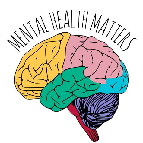 Mental Health Matters Sticker By Madedesigns White 3x3 Mental