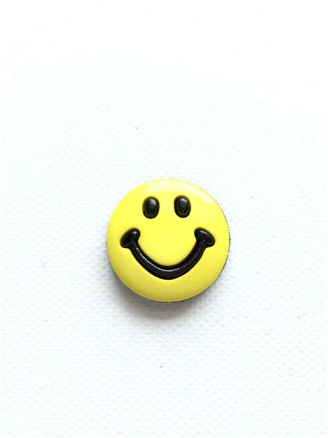 Smiley Face Pin Yellow Happy Face Pin Emoji Lapel Pin Etsy